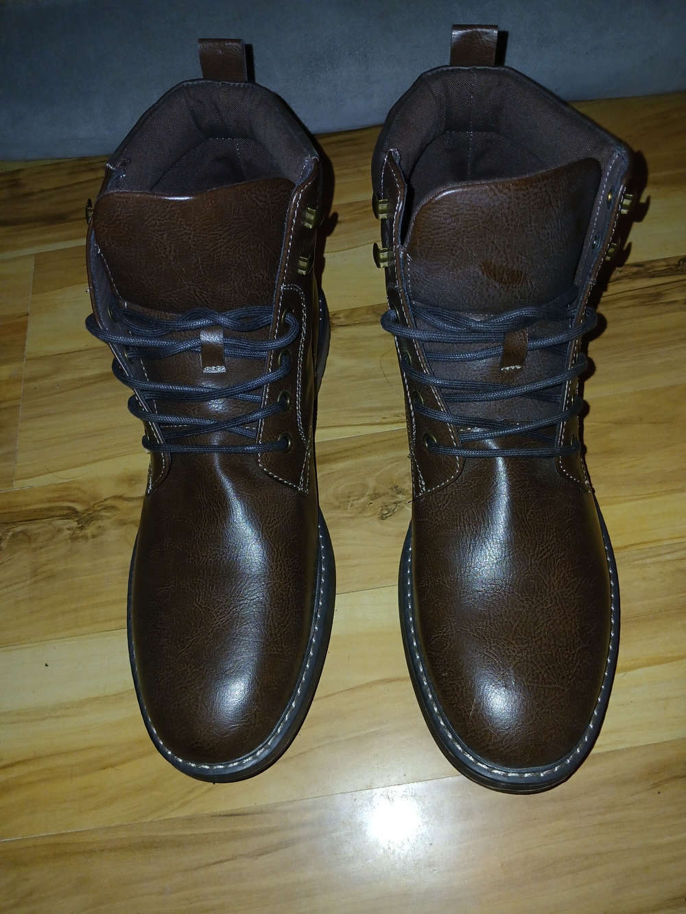 Club Room Dark Brown Men's Lace-Up Workstyle Boots